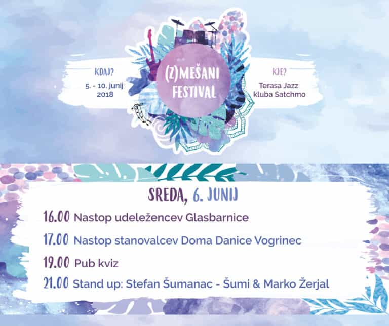 (Z)mešani festival: (Z)mešana sreda – Satchmo, Maribor (6.6.2018)