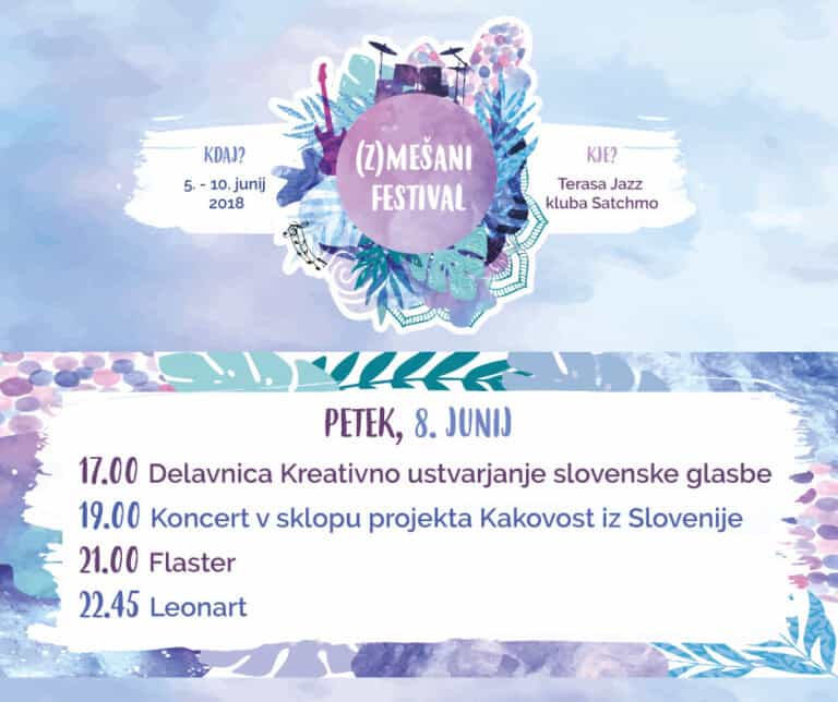 (Z)mešani festival: (Z)mešani petek – Satchmo, Maribor (8.6.2018)