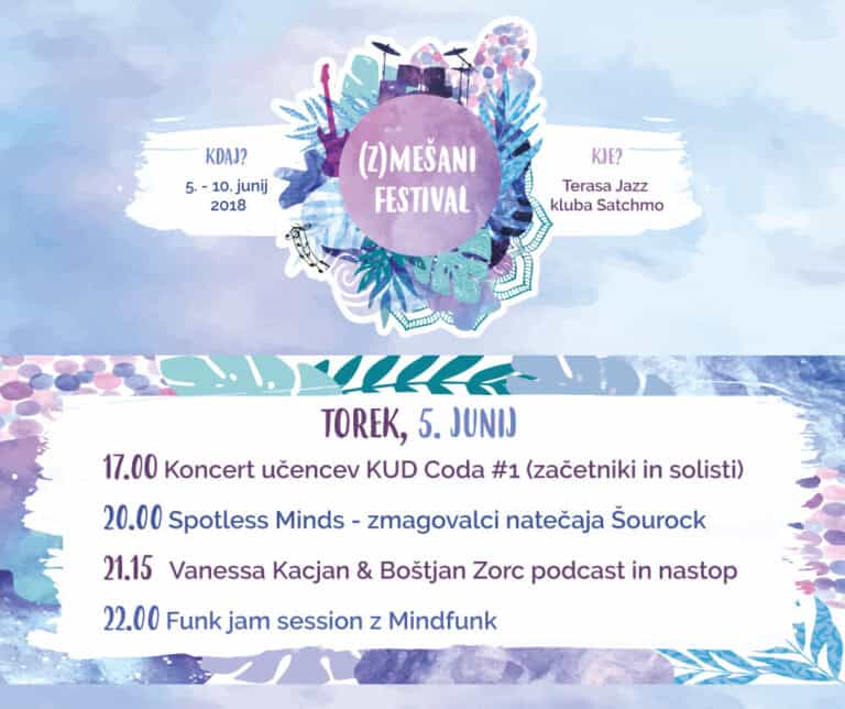 (Z)mešani festival: (Z)mešani torek – Satchmo, Maribor ( 5.6.2018)